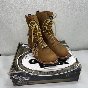 NEW GEORGIA BOOT Men’s Steel Toe Gore-Tex Waterproof Logger Boots – Size 12